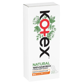 Ежедневные прокладки Kotex Natural Normal, 20 шт.
